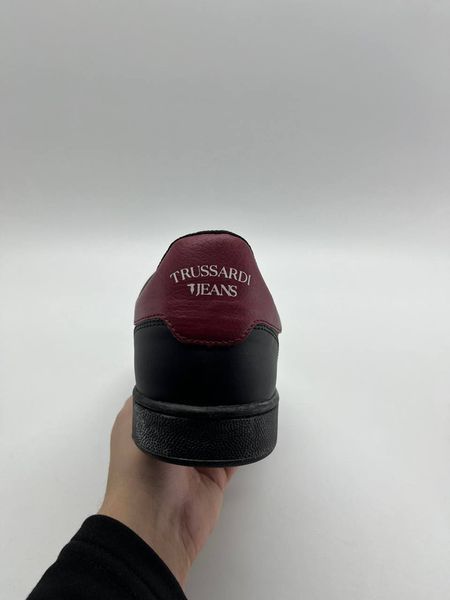 Trussardi Sneaker Synthetic Patch Logo With Stars AnthraciteCherryGrey 274 фото