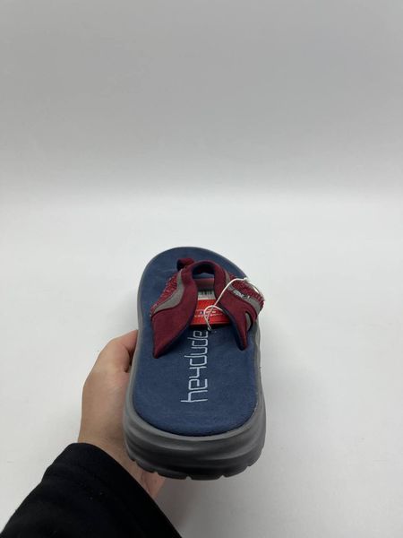 HeyDude Flinn Sox Burgundy Blue 255 фото