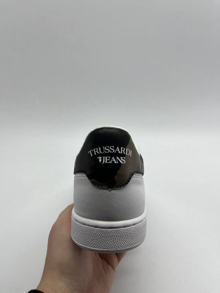 Trussardi Sneaker Synthetic Patch Logo With Stars Unisex WhiteSilver 286 фото