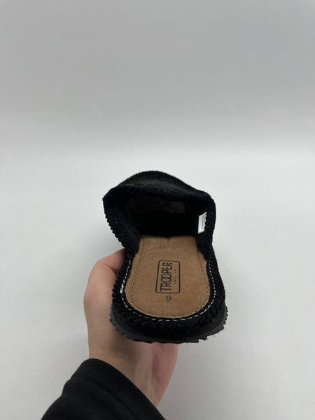 Trooper KN-011F Newbuck Fur Open Black 567 фото