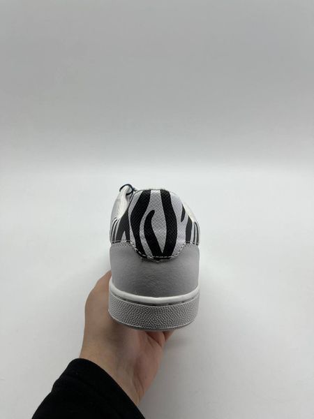 Trussardi Sneaker Leather Animalier Detail White 272 фото