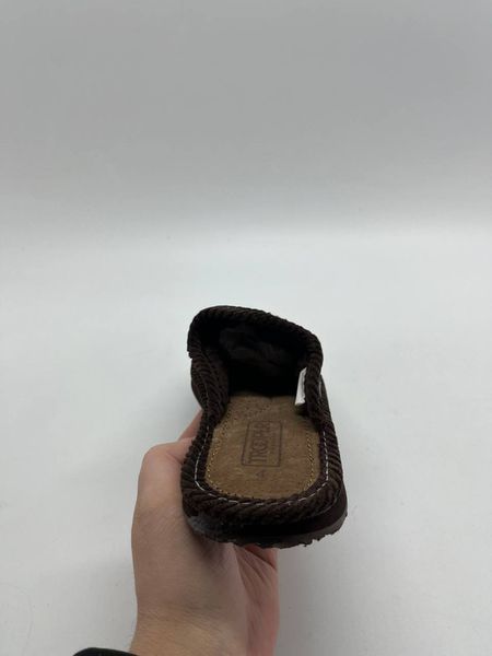 Унісекс Тапочки бренду Trooper America (Модель KN-011F Newbuck Fur Open) Колір - Коричневий (EU35) 565 фото