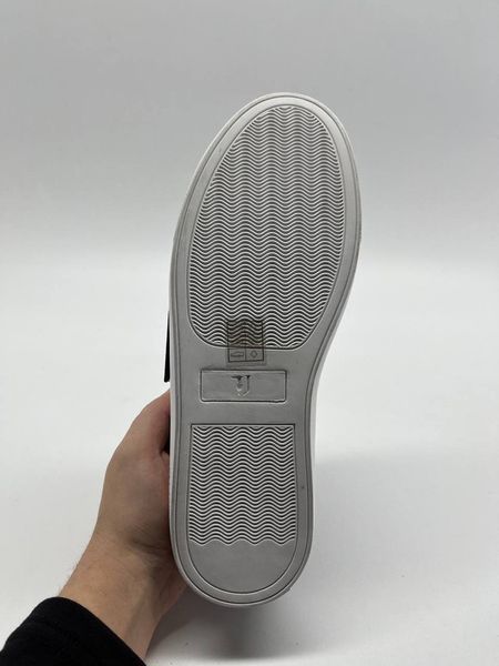 Trussardi Sneaker Leather Lettering WhiteNavy Blue 271 фото