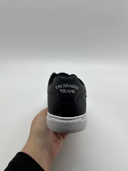 Trussardi Sneaker Leather Lettering WhiteNavy Blue 271 фото